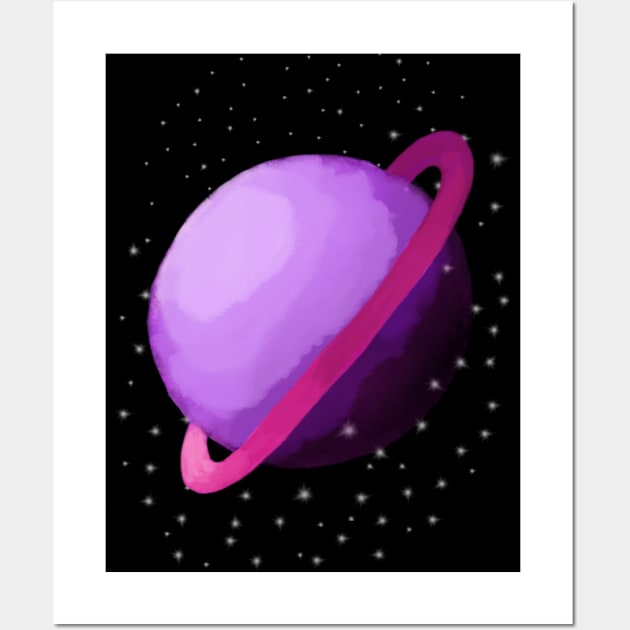 Purple planet Wall Art by ayrin